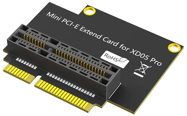 Main image of Mini PCI-E to 05 Pro Right-Angle 90-Degree Extension Card High-Speed Signal Integrity Compatible with XD05 Pro Upgrade Replacement