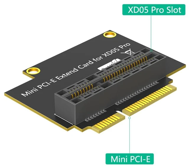 Alt view image 2 of 6 - Mini PCI-E to 05 Pro Right-Angle 90-Degree Extension Card High-Speed Signal Integrity Compatible with XD05 Pro Upgrade Replacement