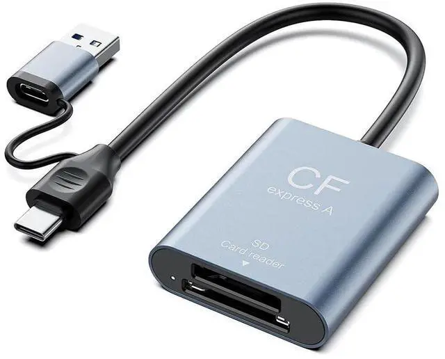 Main image of USB 3.2 CFexpress Type A / SD3.0 Memory Card Reader 10Gbps High-Speed Data Transfer with Dual USB A & USB C Ports (CR398S for CFexpress Type A+SD3.0)