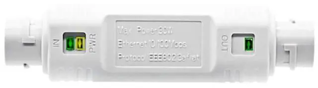 Main image of 48V Waterproof POE-Compatible Extender Outdoor 500M Long-Distance Power Supply with POE-Compatible + Uplink Electrical Ports (Gigabit)