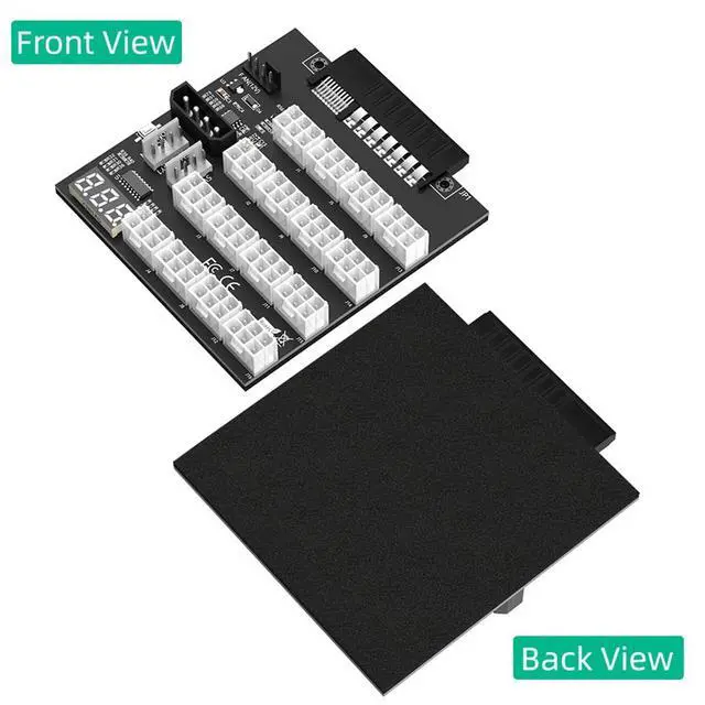 Alt view image 5 of 7 - ATX 16x6Pin Power Supply Breakout Board 12V Output Support 52.10mm Flex Port PSU Compatible with HP 720478-B21,865414-B21,733428-101,830272-B21,876935-B21