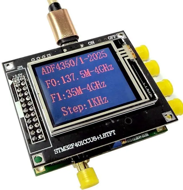 Main image of ADF4351/ADF4350 Frequency Source PLL RF Source V2025 35Mhz-4.4GHz Frequency Generator (ADF4350 137.5M-4.4G +STM32)