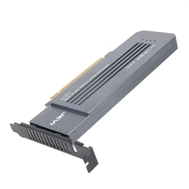 Alt view image 4 of 5 - M.2 X16 to 4X PCIE 4.0 GEN4 Expansion Card 32Gbps Supports NVMe M.2 m Key 2280 for VROC NVMe Raid,iHyper-Pro