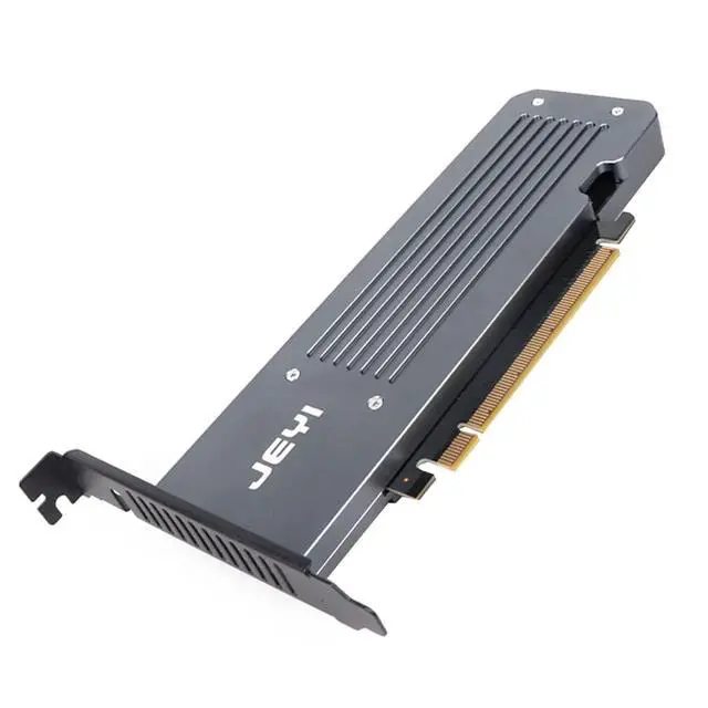 Alt view image 5 of 5 - M.2 X16 to 4X PCIE 4.0 GEN4 Expansion Card 32Gbps Supports NVMe M.2 m Key 2280 for VROC NVMe Raid,iHyper-Pro