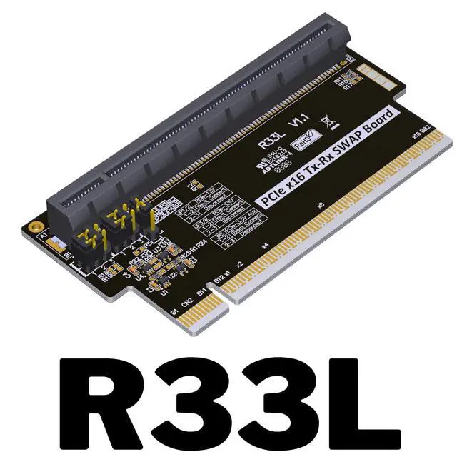 Alt view image 2 of 7 - ADT-R33 PCIe 4.0 x16 Tx-Rx Switch Card 256Gbps High Speed (R33L)