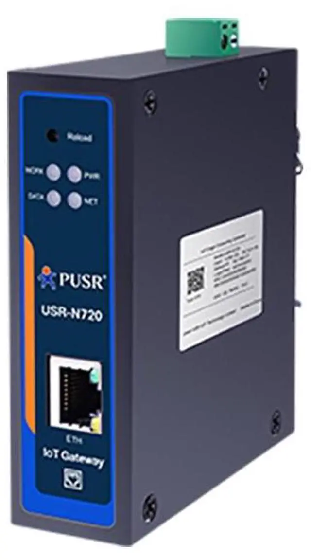 Main image of USR-N720-ETH Edge IoT Gateway 600MHz with 2* RS485 Ports + 1* RJ45 Port Supporting Edge Computing Data Acquisiton Protocol Conversion Data Reporting Compatible with TCP MQTT Protocol