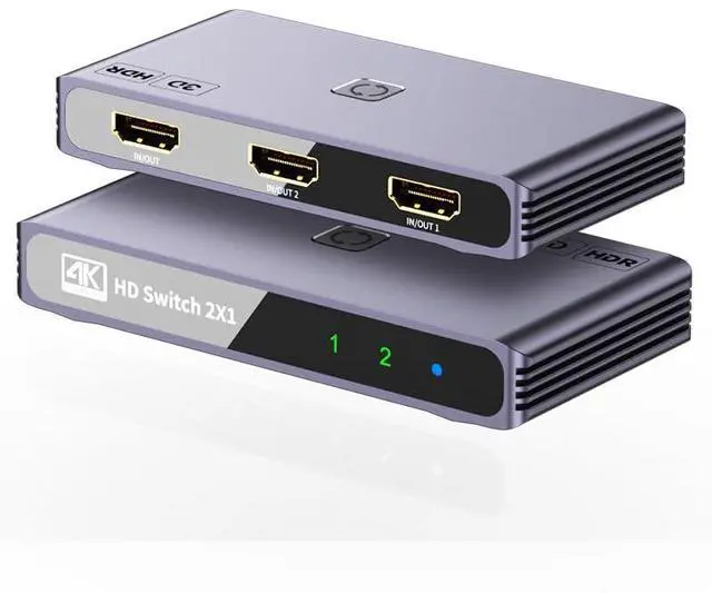 Main image of 1 to 2 Audio Bi-Direction Switcher 4K HD 60Hz Display Audio Video Extender Compatible with HDMI PS4 PS5 TV Box Monitor
