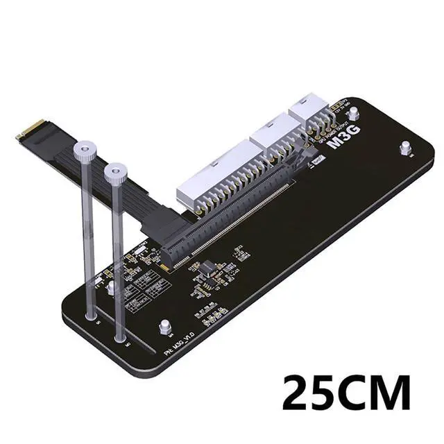 Alt view image 4 of 4 - ADT-M43SG M.2 NVMe M Key to PCIe4.0 X16 External Bracket 64Gbps Full Speed for Graphics Card Above 1660 (M43SG-25cm)