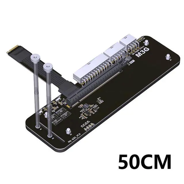 Alt view image 4 of 4 - ADT-M43SG M.2 NVMe M Key to PCIe4.0 X16 External Bracket 64Gbps Full Speed for Graphics Card Above 1660 (M43SG-50cm)
