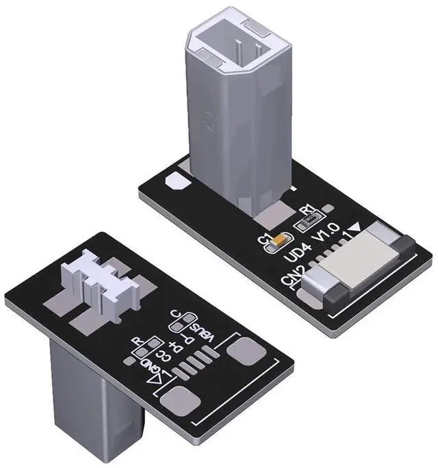 Main image of ADT-UD USB Socket Male Female Test PCB Board Connector USB 2.0/480Mbps Compatible with Raspberry Pi Rock Pi 4 MCU Development Board (UD4)