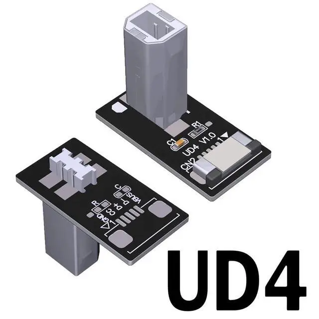 Alt view image 2 of 3 - ADT-UD USB Socket Male Female Test PCB Board Connector USB 2.0/480Mbps Compatible with Raspberry Pi Rock Pi 4 MCU Development Board (UD4)
