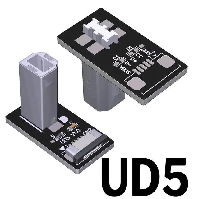 Alt view image 2 of 3 - ADT-UD USB Socket Male Female Test PCB Board Connector USB 2.0/480Mbps Compatible with Raspberry Pi Rock Pi 4 MCU Development Board (UD5)
