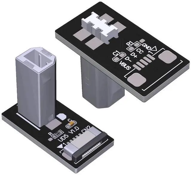 Main image of ADT-UD USB Socket Male Female Test PCB Board Connector USB 2.0/480Mbps Compatible with Raspberry Pi Rock Pi 4 MCU Development Board (UD5)