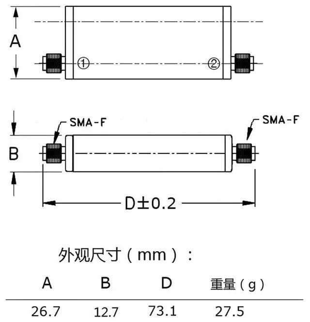 Alt view image 3 of 6 - 3001500MHz Wide Bandwidth Filter Notch-UHF Band-Stop with SMA F Connector for On-Site Partial Discharge Detection, Rejecting 3G/5G/RFID Interference