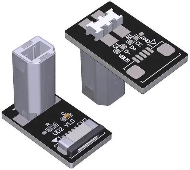 Main image of ADT-UD USB Socket Male Female Test PCB Board Connector USB 2.0/480Mbps Compatible with Raspberry Pi Rock Pi 4 MCU Development Board (UD2)