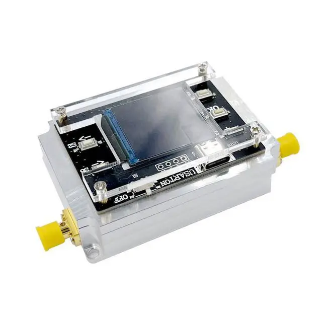 Alt view image 5 of 6 - 90DB Step Digital Programmable Attenuator 0.25DB TFT Display CNC High Isolation USB-C Port with SMA Female Connector Support TTL Serial Communication (9K-6GHZ)