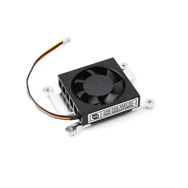Alt view image 3 of 6 - CM5 5V PWM Cooling Fan Low Noise Radiator Compatible with Raspberry Pi CM5 (Cooling Fan,M8004)