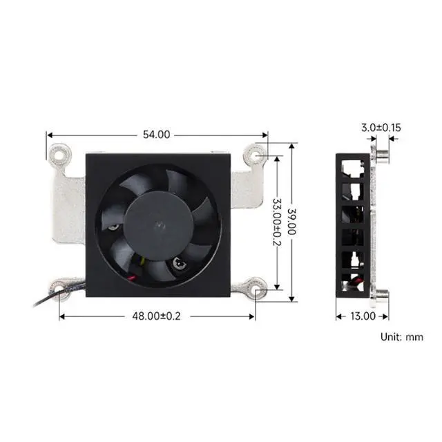 Alt view image 5 of 6 - CM5 5V PWM Cooling Fan Low Noise Radiator Compatible with Raspberry Pi CM5 (Cooling Fan,M8004)