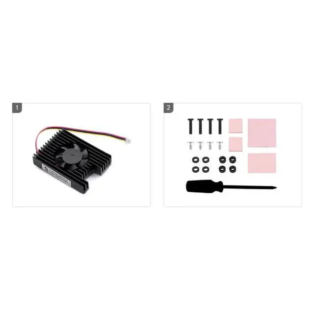 Alt view image 7 of 7 - CM5 5V PWM Cooling Fan Low Noise Radiator Compatible with Raspberry Pi CM5 (Radiator, M8011)