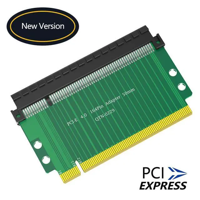 Alt view image 4 of 7 - PCI-E 4.0 16x to 16x Riser Card 180 Degree High Speed Riser Card 4-Layered PCB Design for PCI-E Expansion