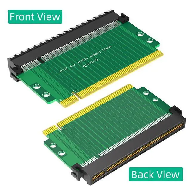 Alt view image 5 of 7 - PCI-E 4.0 16x to 16x Riser Card 180 Degree High Speed Riser Card 4-Layered PCB Design for PCI-E Expansion