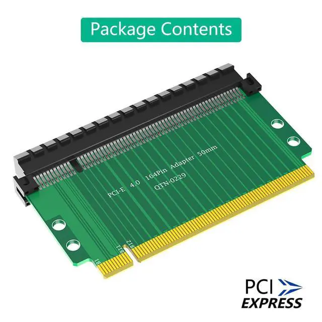 Alt view image 6 of 7 - PCI-E 4.0 16x to 16x Riser Card 180 Degree High Speed Riser Card 4-Layered PCB Design for PCI-E Expansion