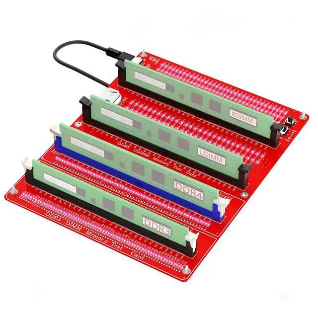 Alt view image 5 of 7 - Desktop Computer Memory Stick Tester Compatible with DDR3/4/5 RDIMM/UDIMM Memory Card