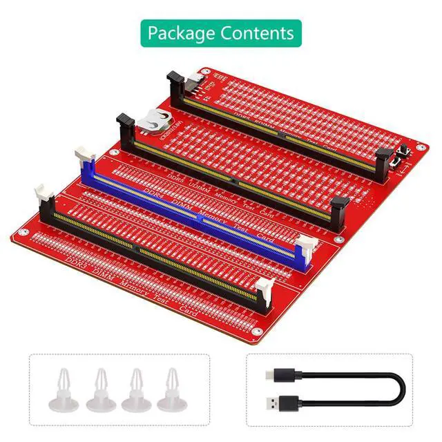 Alt view image 6 of 7 - Desktop Computer Memory Stick Tester Compatible with DDR3/4/5 RDIMM/UDIMM Memory Card