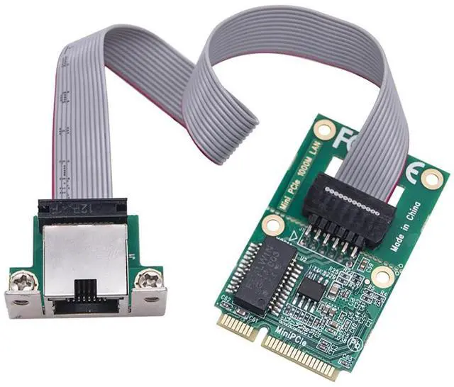 Main image of M.2 A+E/Mini PCIE to RJ45 LAN Gigabit Ethernet Network Card 10/100/1000Mbps Single Port Server (M.2 A+E Bent Pin)