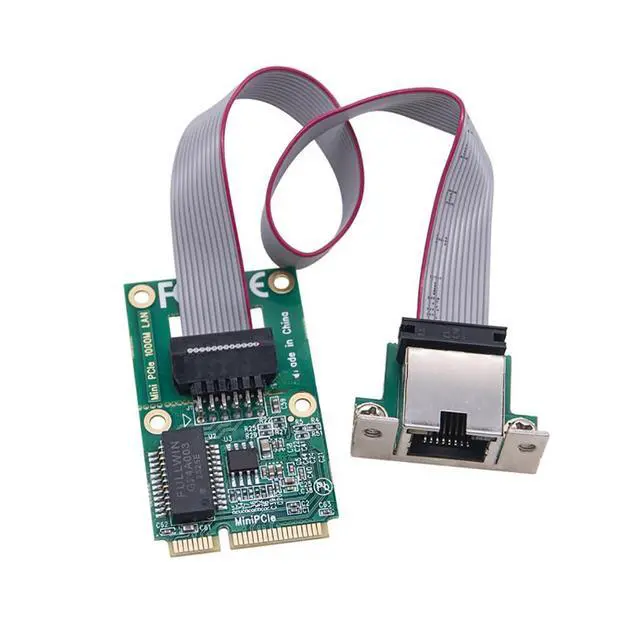 Alt view image 7 of 7 - M.2 A+E/Mini PCIE to RJ45 LAN Gigabit Ethernet Network Card 10/100/1000Mbps Single Port Server (M.2 A+E Bent Pin)