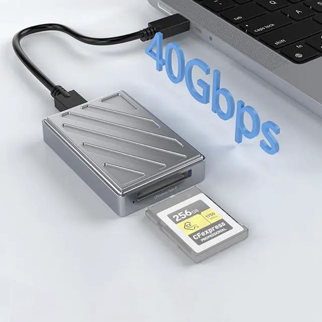 Alt view image 2 of 3 - CFexpress Type-B Card Reader USB4.0 40Gbps High Speed CFE Card USB-C Interface Plug and Play CR361