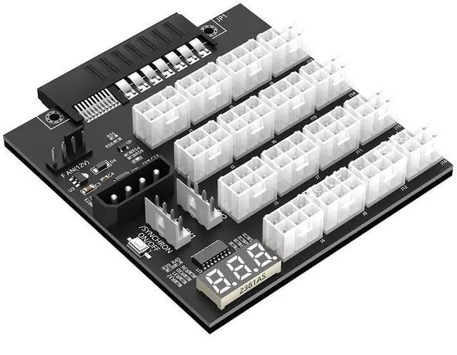Main image of ATX 12x6Pin Breakout Board with Flash LED Compatible with HP 733428-101 720620-B21 830272-B21 720478-B21