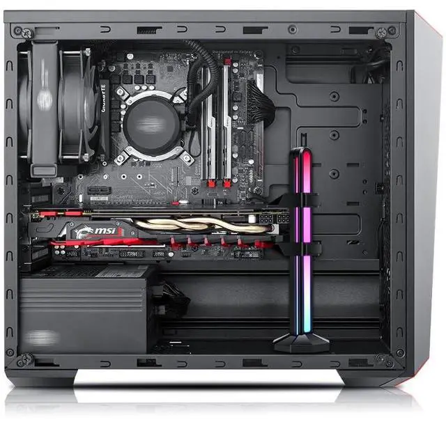 Alt view image 5 of 7 - Graphics Card Stand Frame Holder Bracket Desktop 5V 3Pin ARGB Video Card GPU Brace Support for Chassis Motherboard Graphics Card Accessories (White)