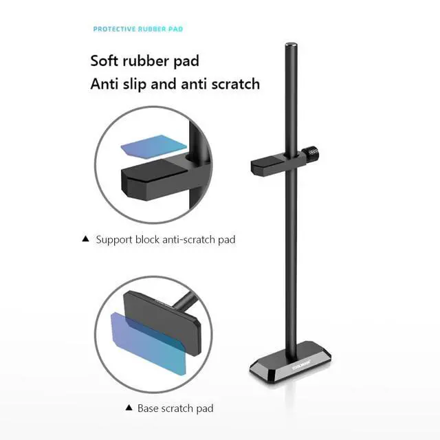 Alt view image 4 of 7 - Aluminum Alloy Graphic Card Bracket Brace Sliding Single/Double Pole Adjustment Height Video Card Sag Holder GPU Stand for ATX/MATX/ITX Chassis (Black, GH-195)