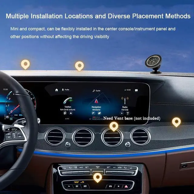 Alt view image 5 of 7 - Clock Magnetic Car Holder Strong Magnet Mini Dial Phone Stand for Car Dashboard Mount 360° Rotation Car Phone Stand Universal for iPhone 15/14/13/12 Pro Max Plus (White)