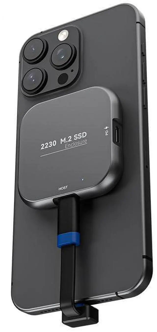 Main image of Magnetic Type-C M.2 2230 NVMe Mobile SSD Enclosure Portable SSD Case for Phone Tablet with 100W PD Fast Charging