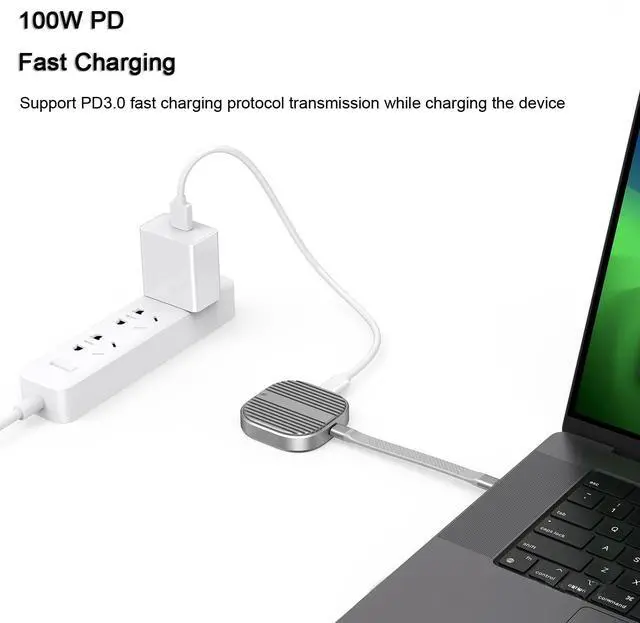 Alt view image 4 of 7 - Magnetic M.2 2230 NVMe SSD Enclosure SSD Case USB C 3.2 Gen2 to NVMe PCI-E SSD Enclosure Convertor
