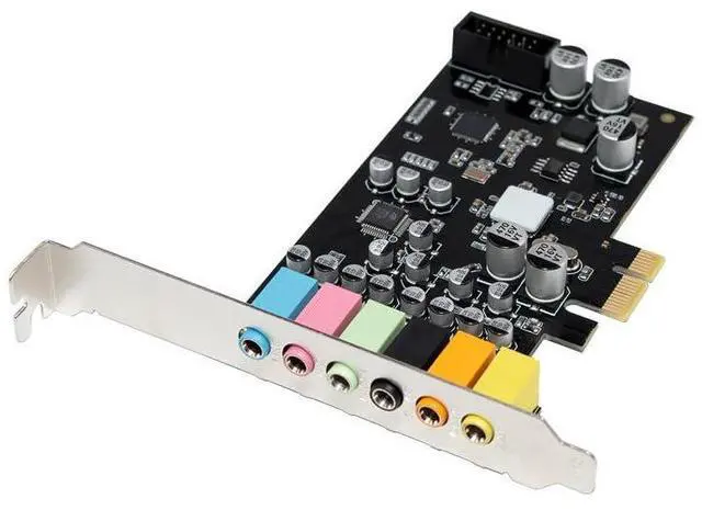 Main image of PCIe x1 7.1 Sound Card PCI-Express X1 PC Stereo Surround Audio Adapter with CM6212 Chip for Gaming HD Audio for Desktop Computers Supports Multiple Platforms