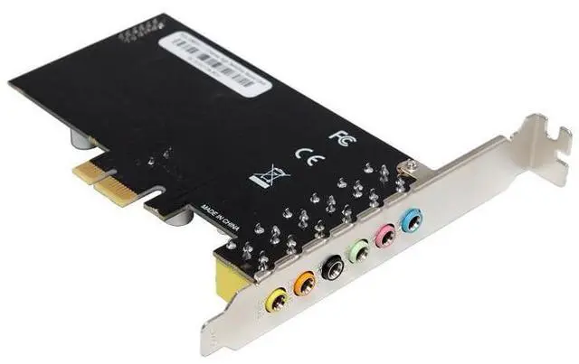 Alt view image 5 of 5 - PCIe x1 7.1 Sound Card PCI-Express X1 PC Stereo Surround Audio Adapter with CM6212 Chip for Gaming HD Audio for Desktop Computers Supports Multiple Platforms