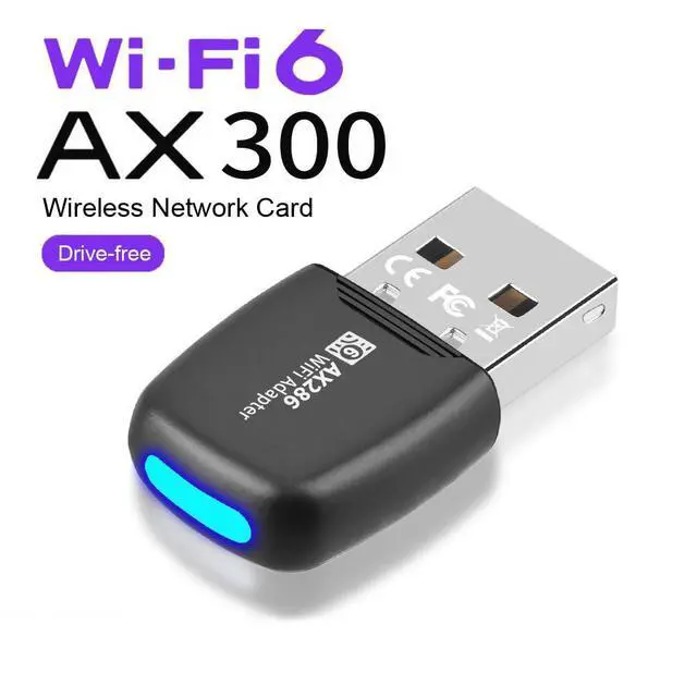 Alt view image 3 of 7 - WiFi6 USB Wireless Network Card Driver Free AX286M Desktop Computer External USB Wireless WiFi Receiver Transmitter