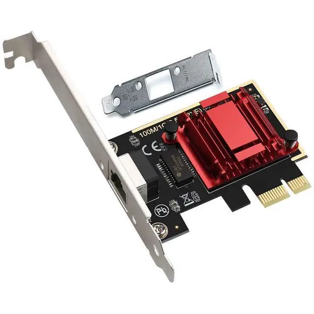 Alt view image 2 of 7 - 2.5GBase-T PCIe Network Adapter 2500Mbps PCI Express Gigabit Ethernet Card NIC RJ45 LAN Controller with Low Profile - RTL8125B Chip Version