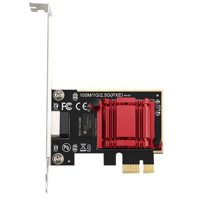 Alt view image 3 of 7 - 2.5GBase-T PCIe Network Adapter 2500Mbps PCI Express Gigabit Ethernet Card NIC RJ45 LAN Controller with Low Profile - RTL8125B Chip Version