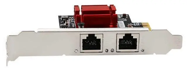 Alt view image 5 of 7 - Dual Port 1Gbps PCIe Network Card with Intel 82576 Chip, Gigabit Ethernet Converged Adapter, 2 RJ45 Ports PCI Express NIC Card for Server Support Windows/Windows Server/Linux/Freebsd/DOS