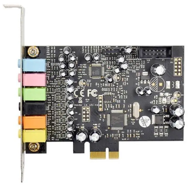 Alt view image 3 of 6 - Pcie 7.1CH Sound Card Stereo Surround Sound PCI-E Built-in 7.1 Channel Audio System CM6212