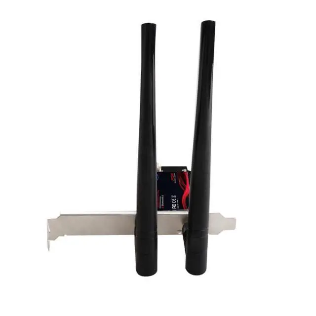 Alt view image 7 of 7 - WiFi6 Wireless PCI-e Network Card Dual Band 5G 2.4G Bluetooth 5.0 WiFi Network Adapter 3000Mbps Wireless PCI Express Dual Frequency Receiver Antenna Ethernet Launcher AX200 for Win10/11 (AXT076)