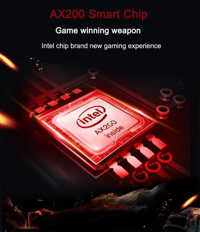 Alt view image 5 of 7 - WiFi6 Wireless PCI-e Network Card Dual Band 5G 2.4G Bluetooth 5.0 WiFi Network Adapter 3000Mbps Wireless PCI Express Dual Frequency Receiver Antenna Ethernet Launcher AX200 for Win10/11 (AXT076)