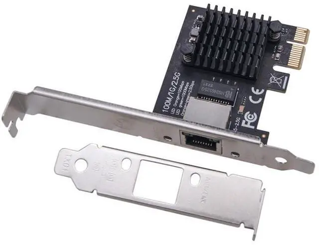 Main image of 2.5Gb Network Card PCI Express X1 to RJ45 Port Gigabit Ethenet Network Cards 2500Mbps RTL8125BG Chip PCIE LAN Card + Low Bracket