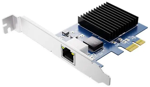 Main image of 1 Port PCIe 10G Ethernet Network Card 10G NIC PCIe4.0-1X RJ45 LAN Card for Realtek8127(PXE) Multi-Gigabit Network Speeds