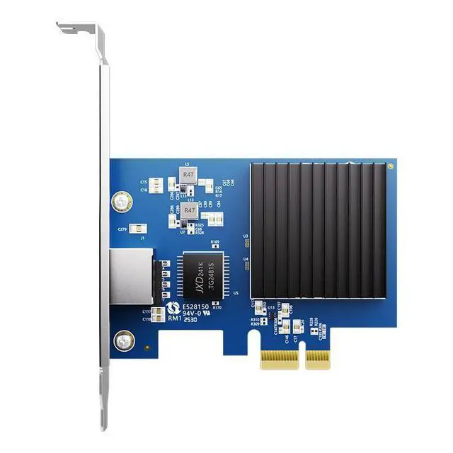 Alt view image 2 of 7 - 1 Port PCIe 10G Ethernet Network Card 10G NIC PCIe4.0-1X RJ45 LAN Card for Realtek8127(PXE) Multi-Gigabit Network Speeds