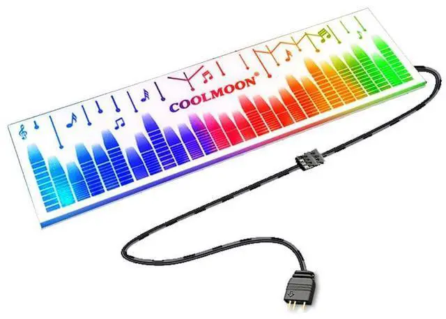 Main image of 5V 3Pin ARGB Light Board Power Warehouse Decoration PC Chassis Light Board Chassis Lighting Side Panel for Computer Cases - White